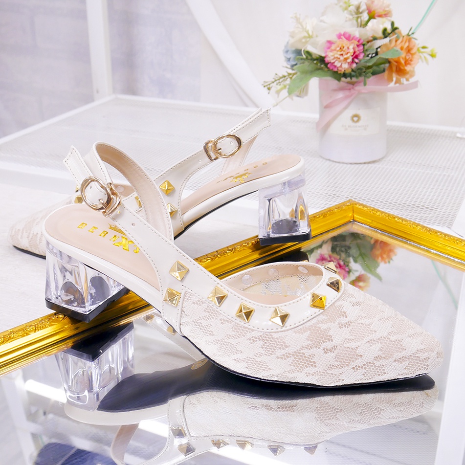 Bernx's Shoes - Sepatu Pesta Wanita Glory Heels Kaca 5 cm