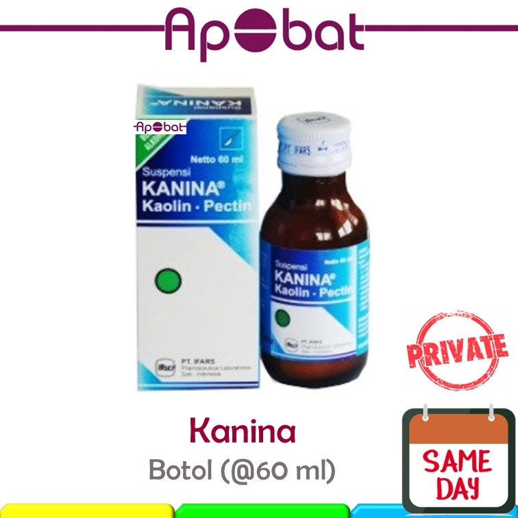 - ApObat - KANINA SYRUP 60 ml Obat Diare Mencret Kaolin Pectin Pektin Sirup Suspensi