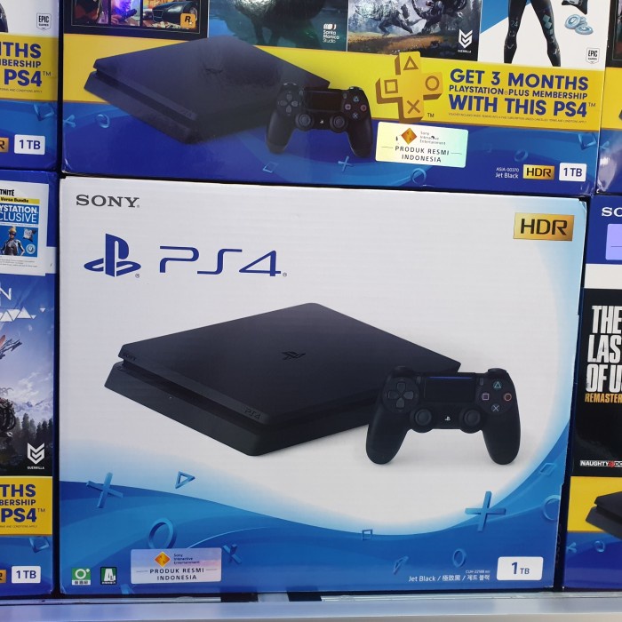 [RESMI SONY] PS4 PlayStation 4 Slim 1TB Original PS 4 BNIB