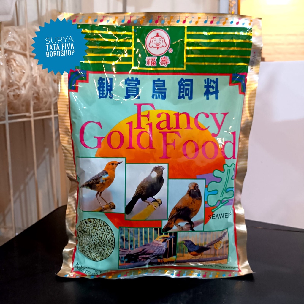 VOER FANCY GOLD FOOD RUMPUI LAUT 450GRAM VOER PAKAN HARIAN BURUNG MURAI  BATU KACER C IJO ANIS MERAH