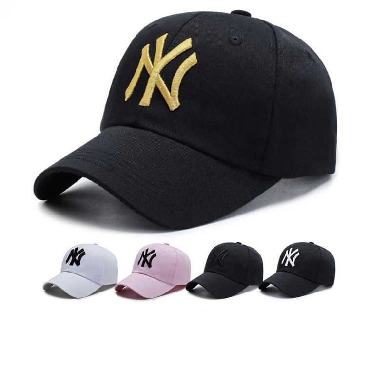 TOPI BASEBALL NY NEW YORK BORDIR / TOPI BASE BALL NY NEW YORK PRIA WANITA UNISEX