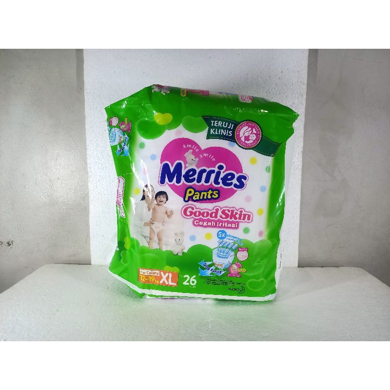 ORIGINAL MERRIES XL 26 PANTS GOOD SKIN / PEMPERS POPOK BAYI DIAPERS XL26