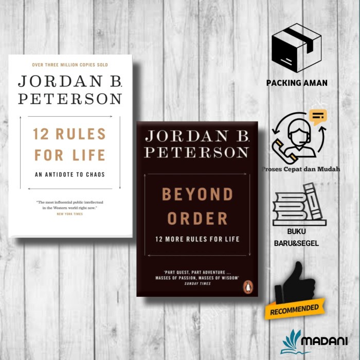 

PAKET(2 BUKU) 12 rules for life dan Beyond Order: 12 More