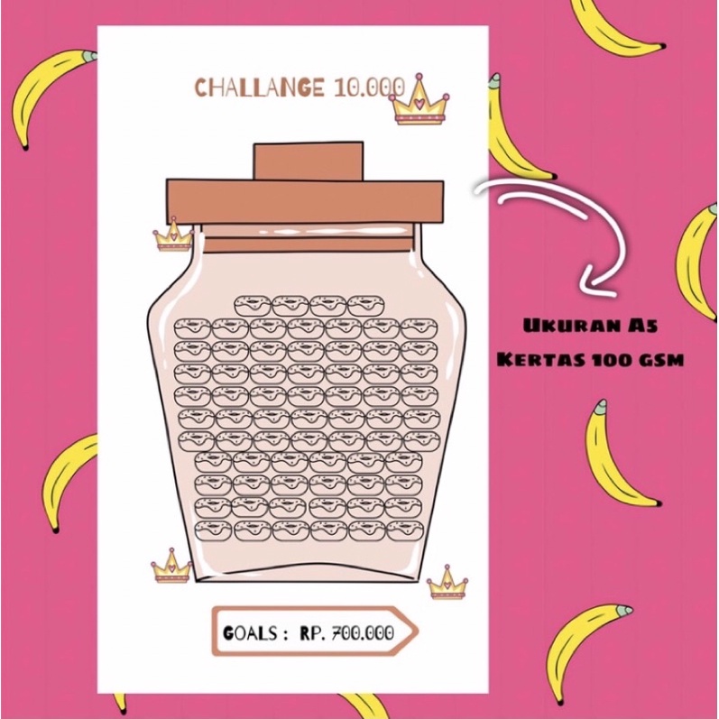 A5 CHALLANGE 50k 100k TANTANGAN MENABUNG