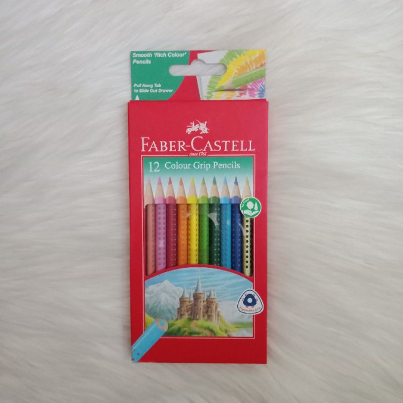 Faber Castell 12 Colour Grip Pencils