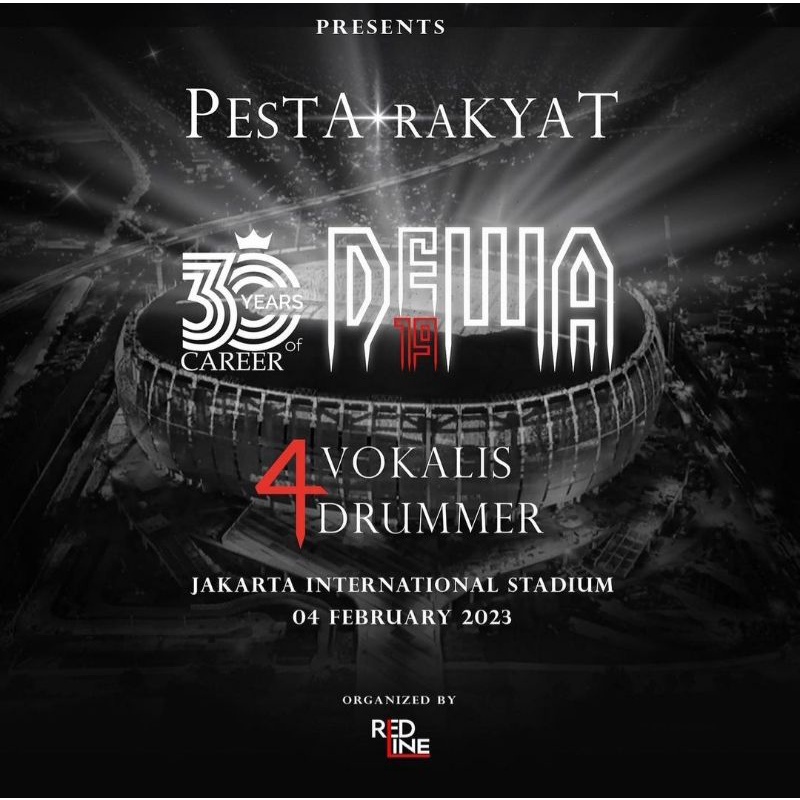 Tiket Konser Dewa 19 festival B JIS 04 02 2023
