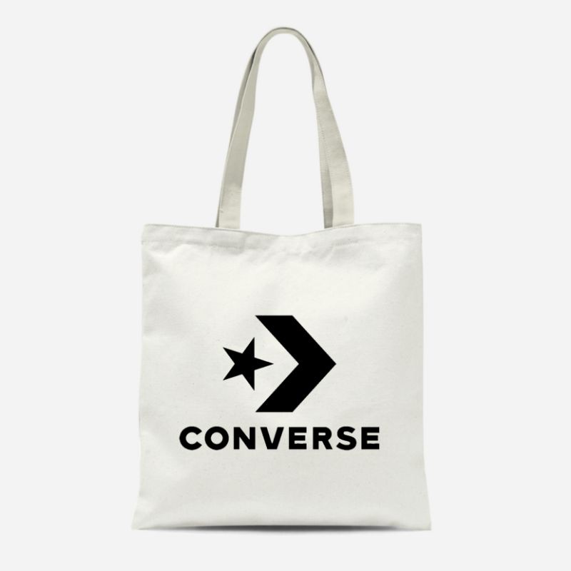 Vandal-Tote bag kanvas resleting Converse /Totebag /Tote bag pria wanita aesthetic /Tas sekolah kain kanvas tebal