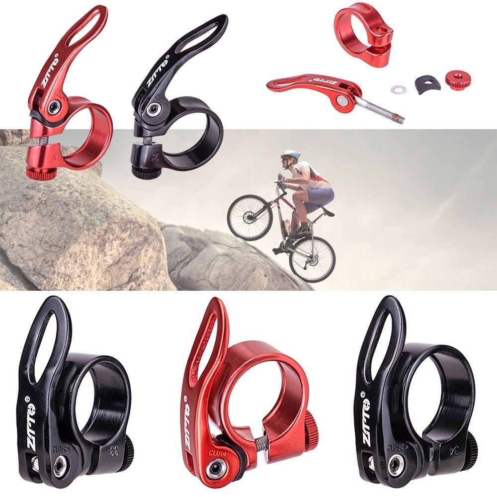 R-FLOWER Penjepit Kursi Sepeda Hitam/Red Sepeda Jalan Gunung MTB BMX Aluminium