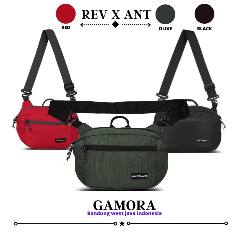REV X ANT - Tas Selempang Pria GAMORA - Tas Sling Bag Pria 3 Warna