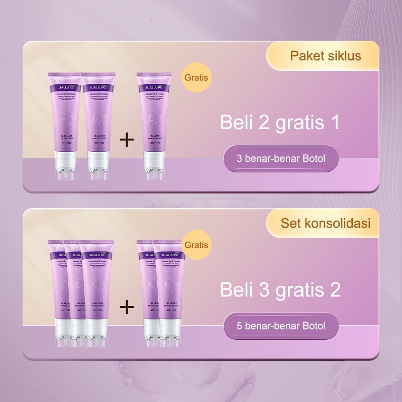 Bust Serum &amp; Cream IUALLURE BREAST CREAM BPOM pembesar payudara serum 100ml Pijat dada OBAT PENGENCANG PAYUDARA pembesar payudara super cepat permanen Cream