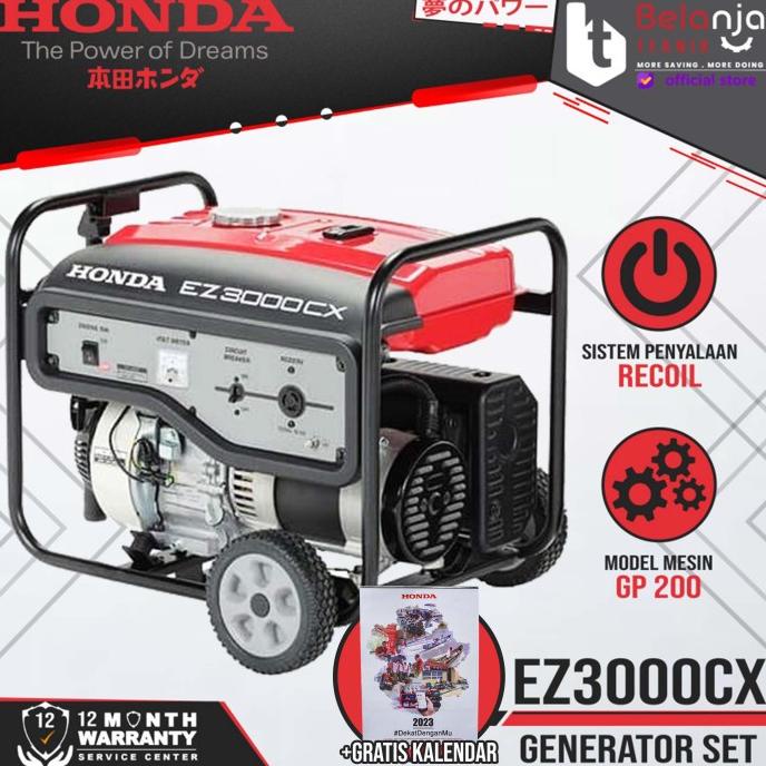 Mesin Genset Honda EZ 3000 CX 2000 Watt Generator Set EZ3000CX