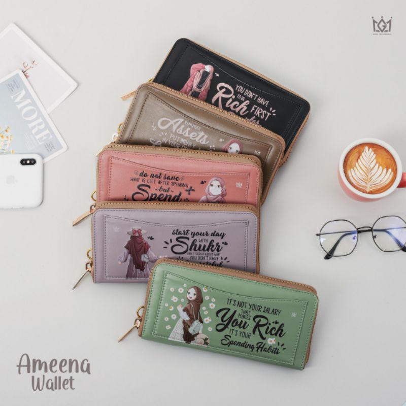 READY STOK UNYU MUSLIMAH DOMPET KEUANGAN AMEENA WALLET