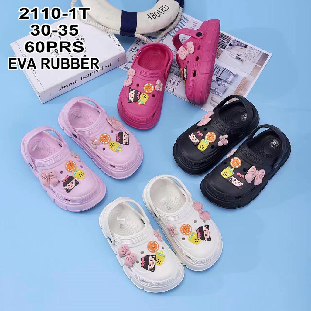 Sandal Baim Crocs EVA Anak Perempuan Import Jibbitz Boba Korean  Winola Collection WNL E2022-A1