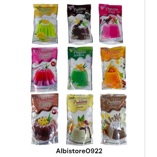 

NUTRIJELL PUDING/PUDDING SUSU | PUDDING SANTAN | PUDDING LAPIS