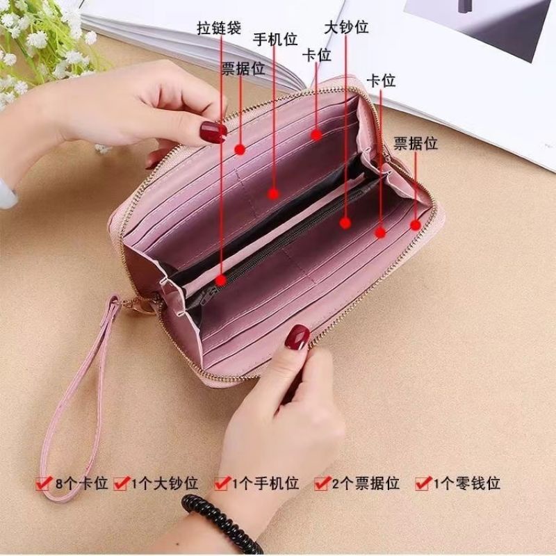 Dompet Wanita Panjang asli Import Dompet Cewek Premium Fashion Terbaru Terlaris Realpict Korea Style