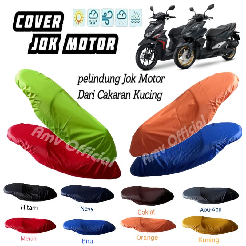 Sarung Jok Motor Vario Beat Fazzio Scoopy Mio Nmax Aerox Lexi Pcx Adv / Sarung Jok Motor Anti Cakaran Kucing