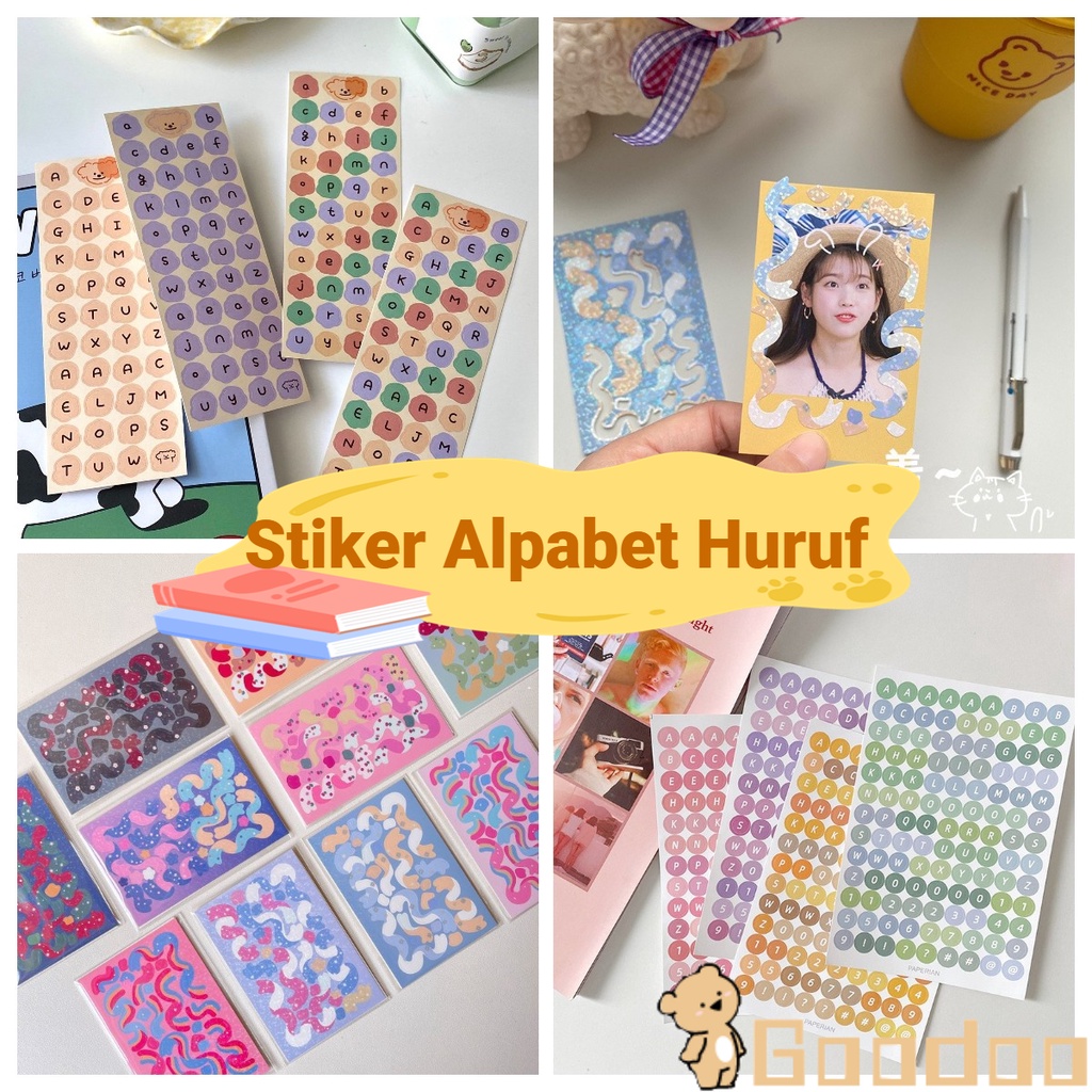 [Ready Stock❤️COD]36 Types Sticker Deco /Stiker Huruf/Stiker Label Buku Memo /PET Stiker Transparan Sticker Korea/ Stiker Dekorasi Buku Harian DIY/Laser Pita Stiker/Bunga Daisy Dekoratif Flowers Retro Stiker Hadiah -Doo