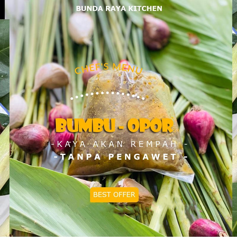 

Bumbu OPOR PREMIUM / Mamak Raya/Tanpa Pengawet/Rasa Bintang*****