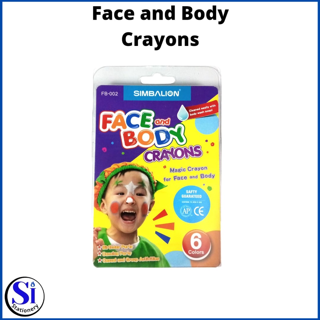 

Crayons Face And Body Magic Crayons 6 colour