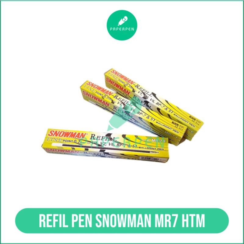 

(Pak) Refill Bolpoint Snowman Mr7 Hitam