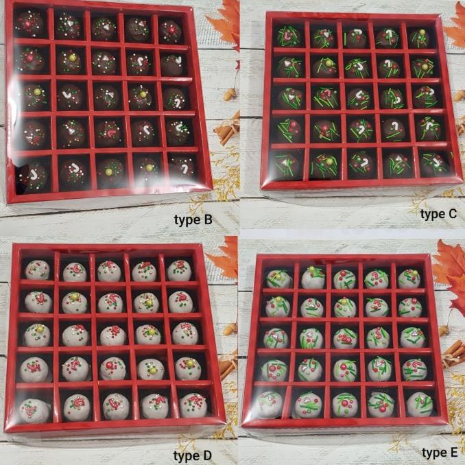 

Hamper Natal Kue Rhumball kotak merah harga promo