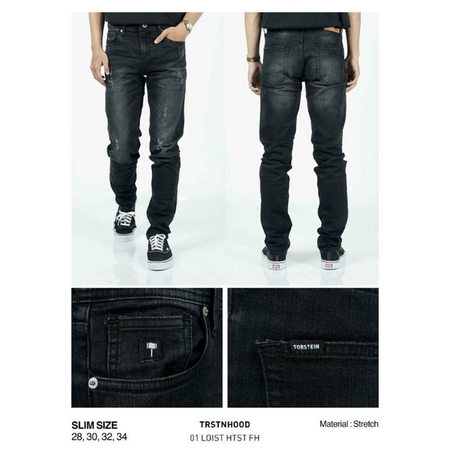 TORSTEIN DENIM LONG PANTS | CELANA JEANS PANJANG TORSTEIN " 01 LOIST HTST FH " ORIGINAL