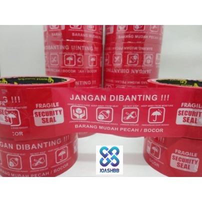 Lakban Fragile Jangan Di Banting 2&quot; 50 yard Muscle Tape