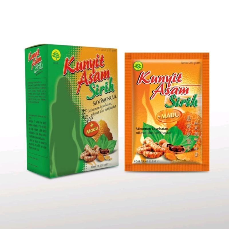 

JAMU KUNYIT ASAM SIRIH + MADU SIDOMUNCUL (isi 5 sachet)