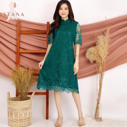 Dress Cheongsam Brukat Brokat Shanghai Dress Brukat Kebaya Modern