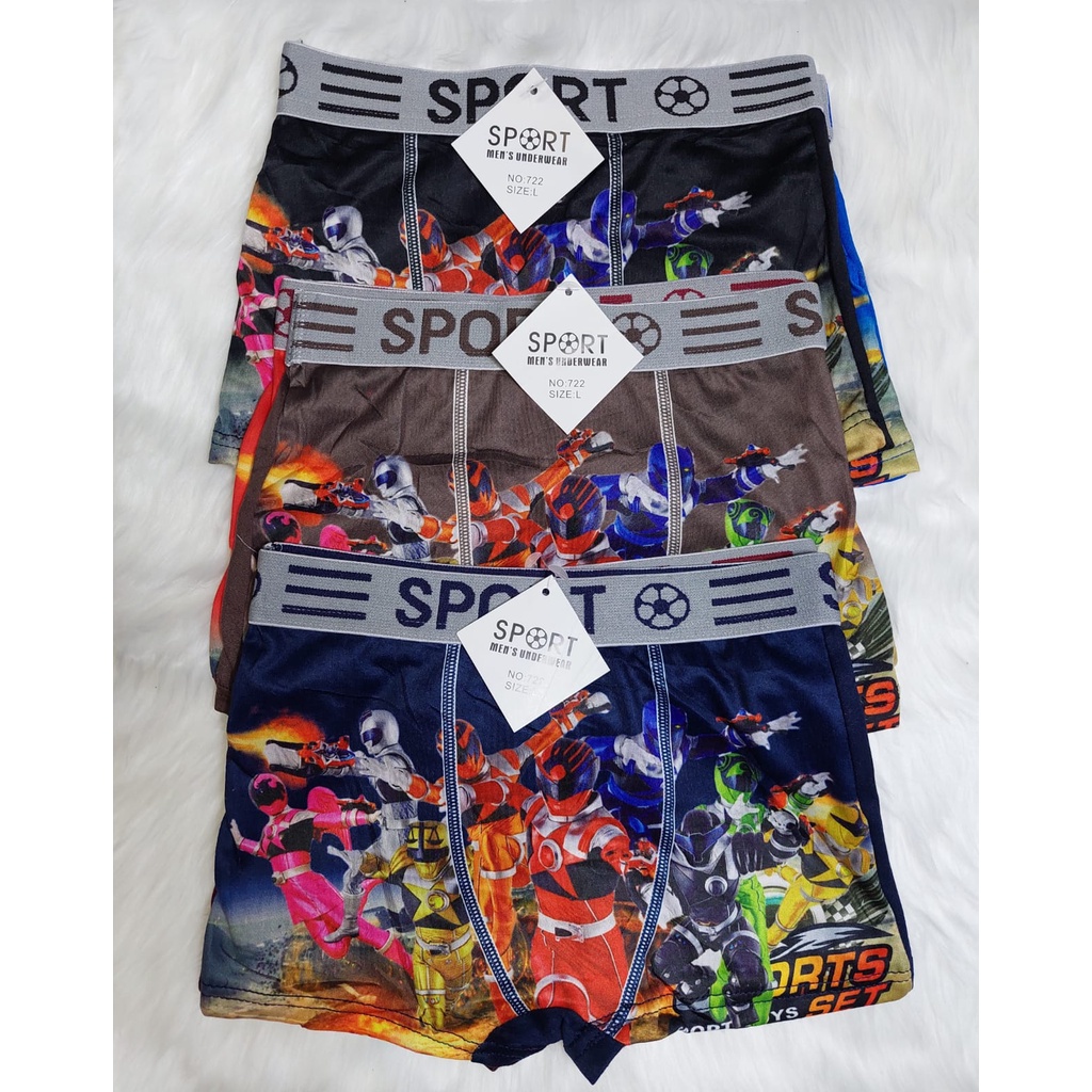 6 pcs Celana Boxer Anak Laki Laki Premium CD Boxer Segiempat Laki Laki Lusin Grosir