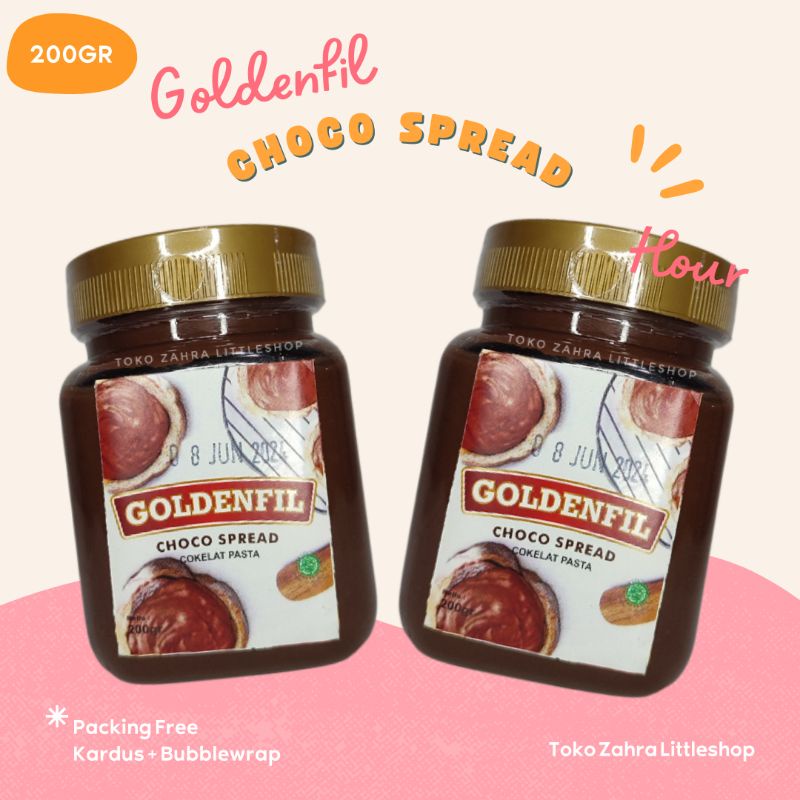 

Goldenfil Choco Spread 200gr | Selai Coklat Tanpa Crunchy