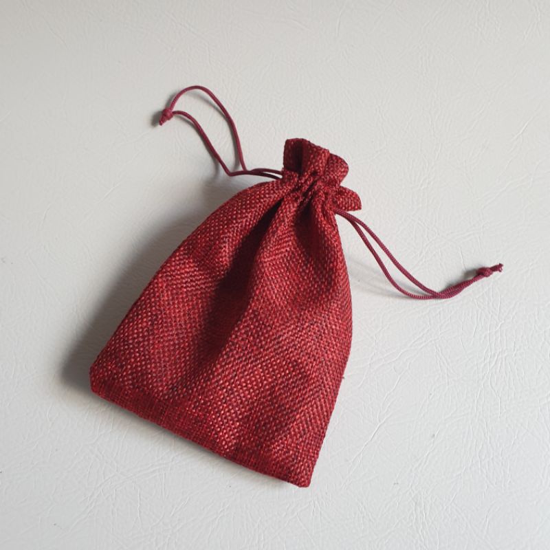 Pouch Kain. Kantong serut kain serbaguna. Pouch serut Linen Goni Hadiah Hampers Drawstring Bag