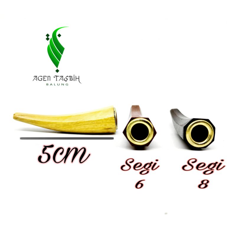 Once Kayu Mini 5cm Motif Segi 6 &amp; 8 asli original