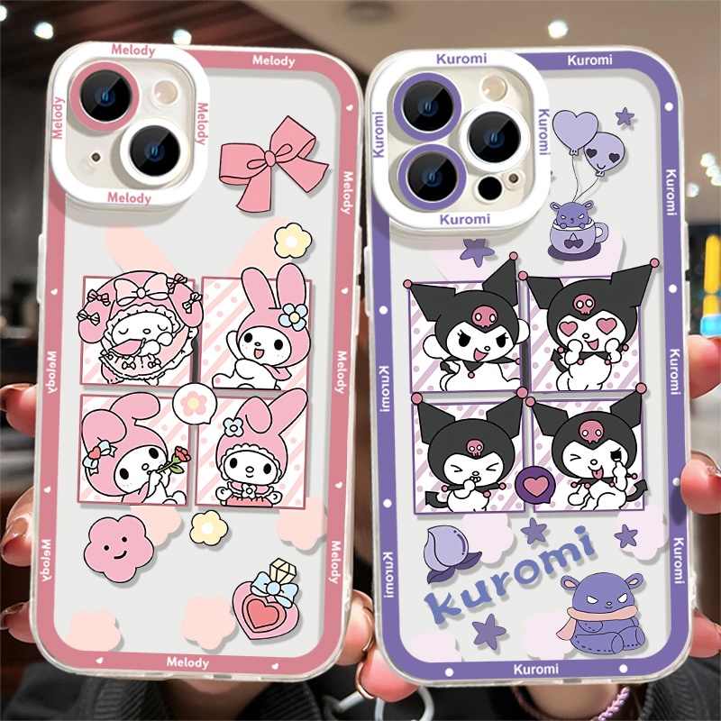 IPHONE Soft Case Lucu Kompatibel Untuk Casing Ponsel Iphone13 12 11 14 Pro Max XS XR X8 7 6S Plus Mini Transparan TPU Silikon Shockproof Clear Cover