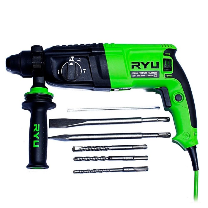 Mesin bor beton Bobok SDS RYU RRH 26 TEKIRO JAPAN TECHNOLOGY