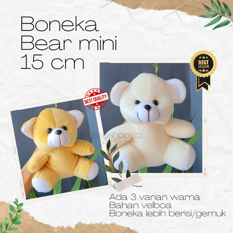Boneka bear mini ukuran 15 cm/boneka bear mini/boneka bear mini 15 cm