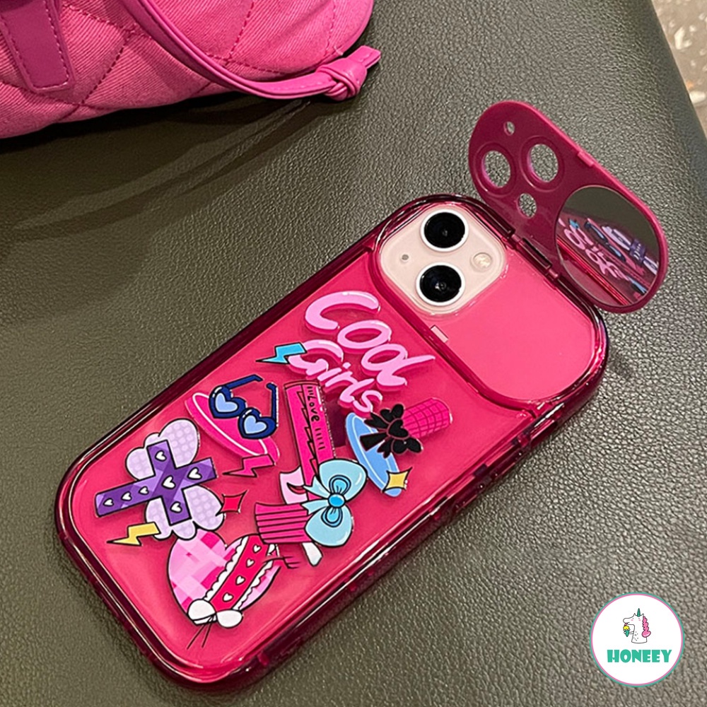 Casing Soft Case TPU Motif Graffiti Girly Untuk IPhone 14 13 12 11 Pro Max