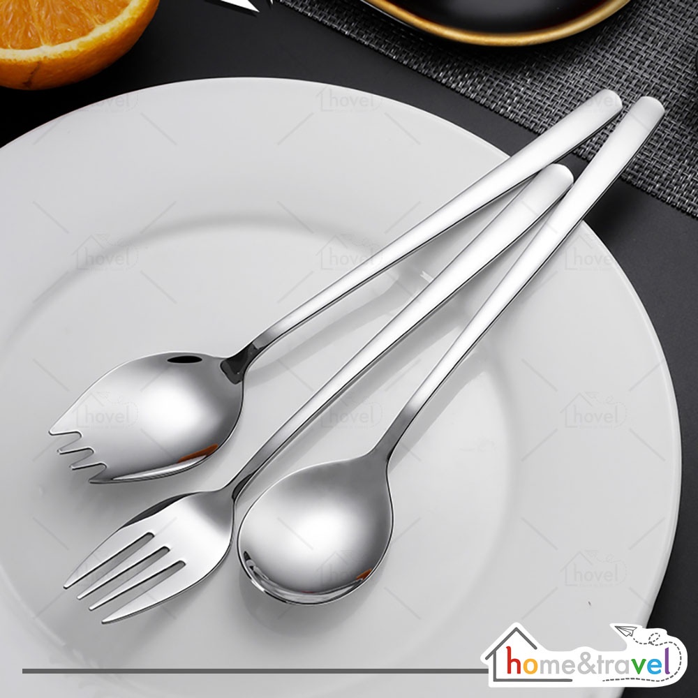 NUZ HOVELSHOP Set Alat Makan Korea Sujeo Sendok Garpu Sumpit Stainless Steel 1 Set