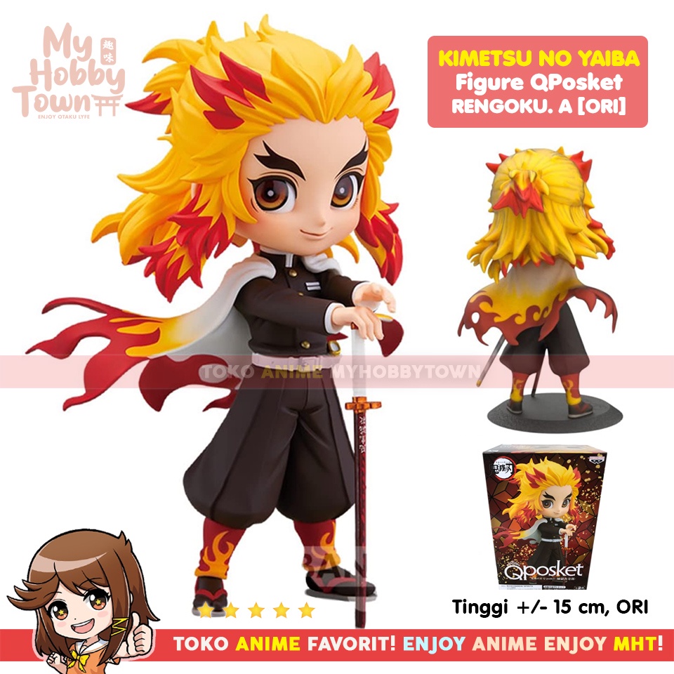 Figure Anime QPosket Q Posket Kimetsu no Yaiba Rengoku Kyojuro Ver A Hashira