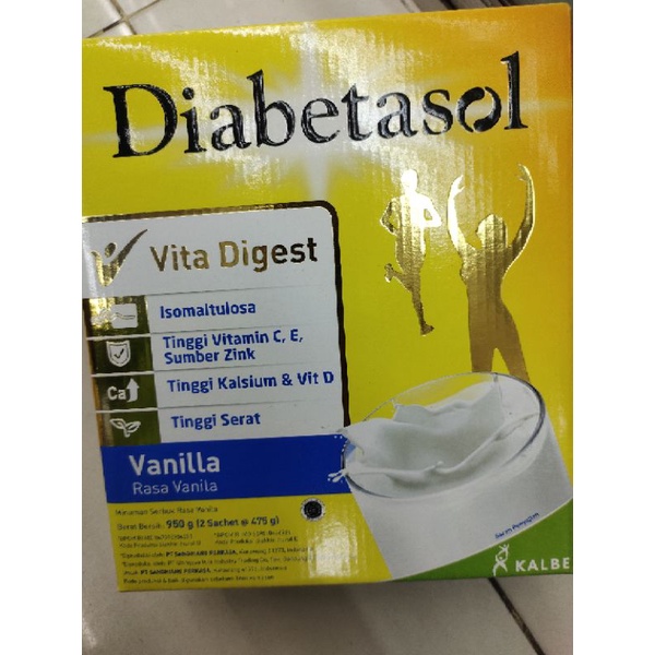 

diabetasol Milk 950gr vanila dan coklat 950gr