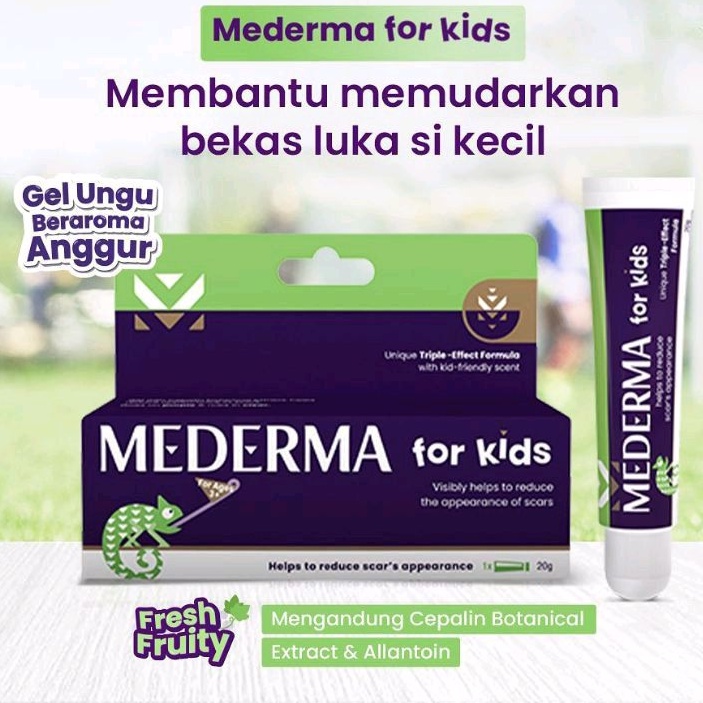MEDERMA KIDS 20 gr penghilang bekas Luka anak aroma Anggur