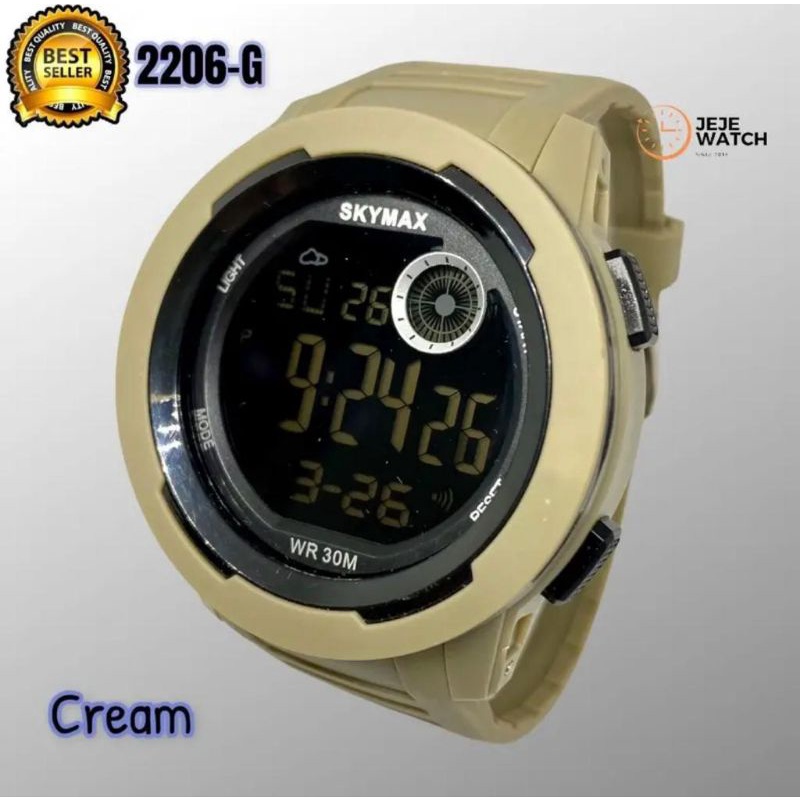 Jam tangan pria skymax 2206-G Digital FREE BOX