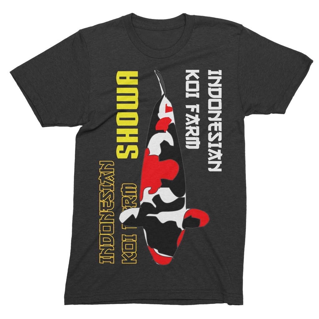 KAOS IKAN KOI SHOWA KAOS PECINTA IKAN KOI KAOS IKAN KOI KAOS IKAN KOI KAOS BIG SIZE ALL SIZE S M L X