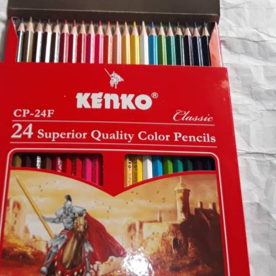 

12.12 Fasion sale PINSIL WARNA PANJANG KENKO 24 CP 24F CLASSIC 