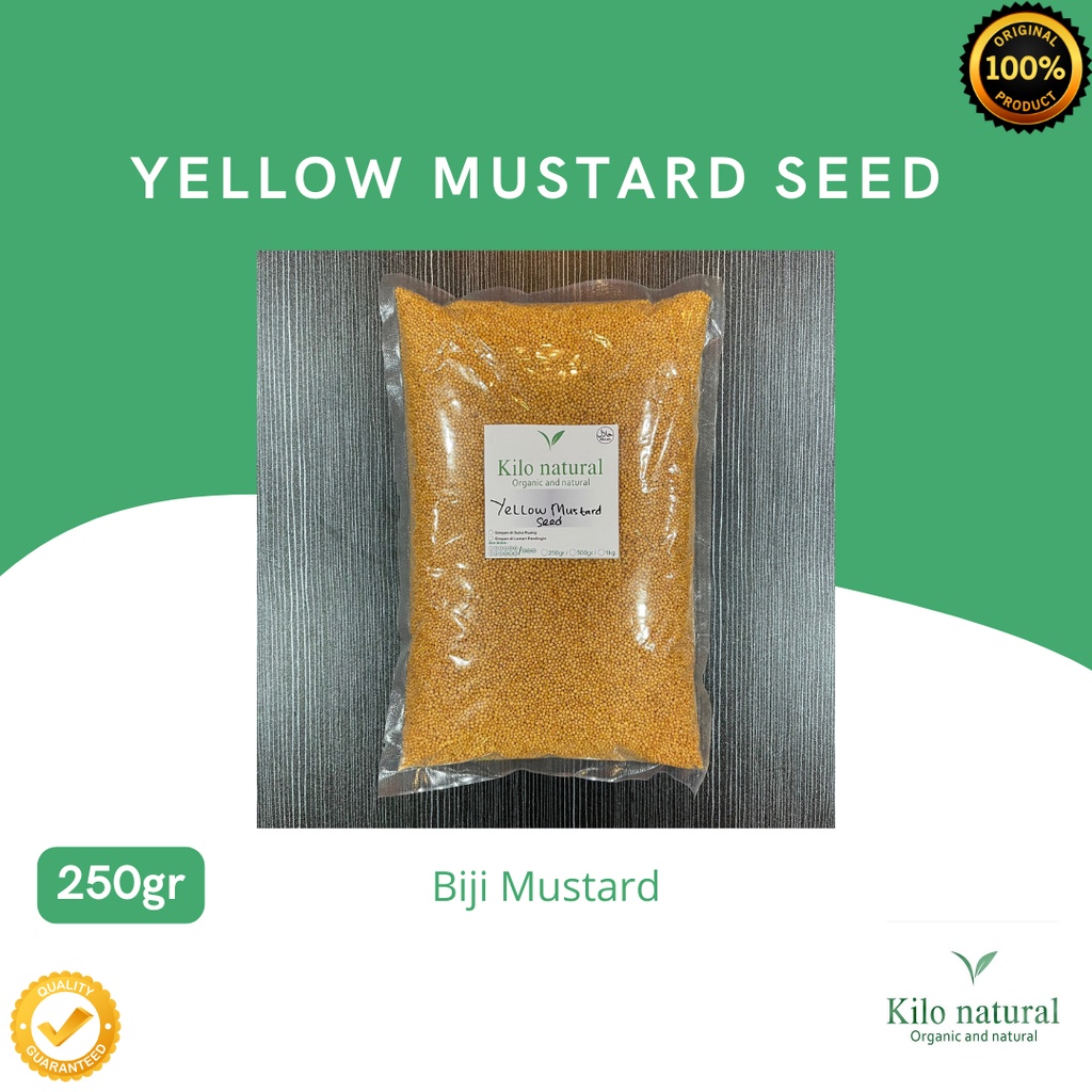 

Yellow Mustard Seed 250gr / Biji Mustard Kuning 250gr
