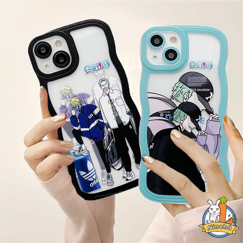 Oppo A17 A17K A77 A77s A57 A16 A16k A15 A15s A3s A5s A76 A96 A74 A54 A93 A94 A95 A92 A52 A53 A7 A5 A9 A7 F11 F9 Reno 7 6 5 Pro 8Z 7Z 6Z Fashion Anime One Piece Casing Hp Wavy Edge