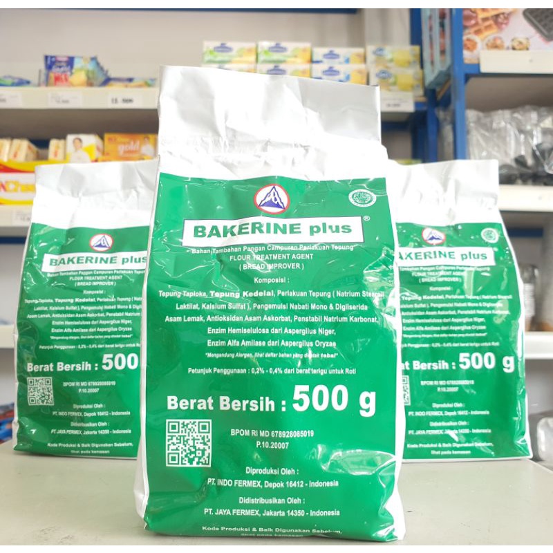 

Bakerine Plus 500Gr / Bread Improver 500Gr /Pcs