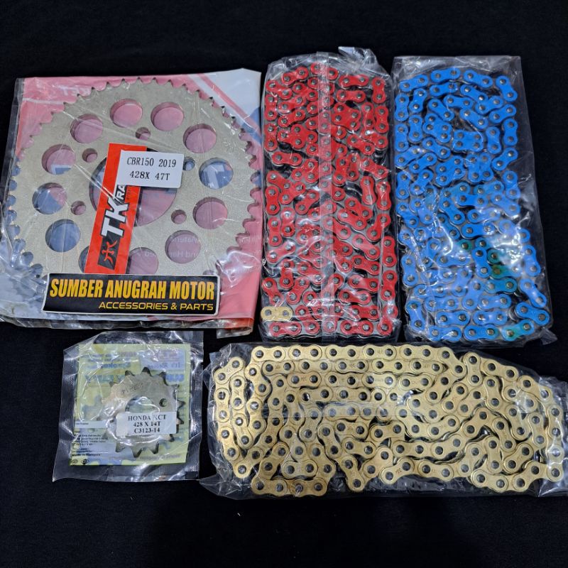 GEAR SET + RANTAI NEW CB150R CBR150 / CB150X TK RACING