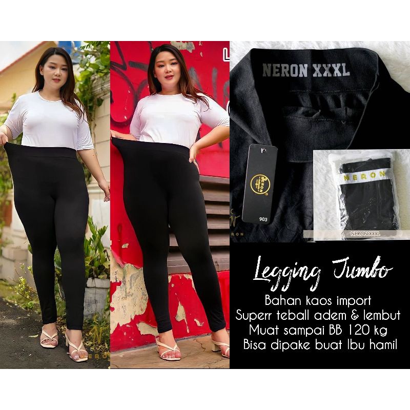 LEGGING PANJANG SUPER JUMBO / LEGGING JUMBO NERON BIG SIZE