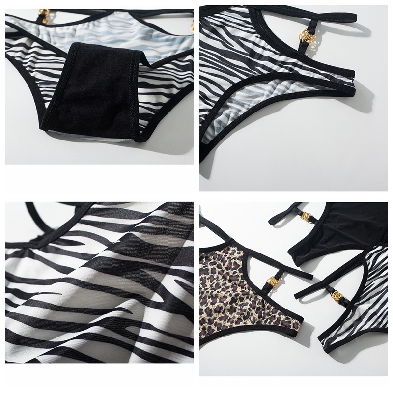 Celana Dalam Wanita Sexy Ukuran Jumbo Motif Macan tutul halus keren bernapas G String C258